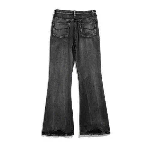 Jean Black Washed Damage Baggy jeans y2k 90’s retro style Size US 32 / EU 48 - 3 Thumbnail