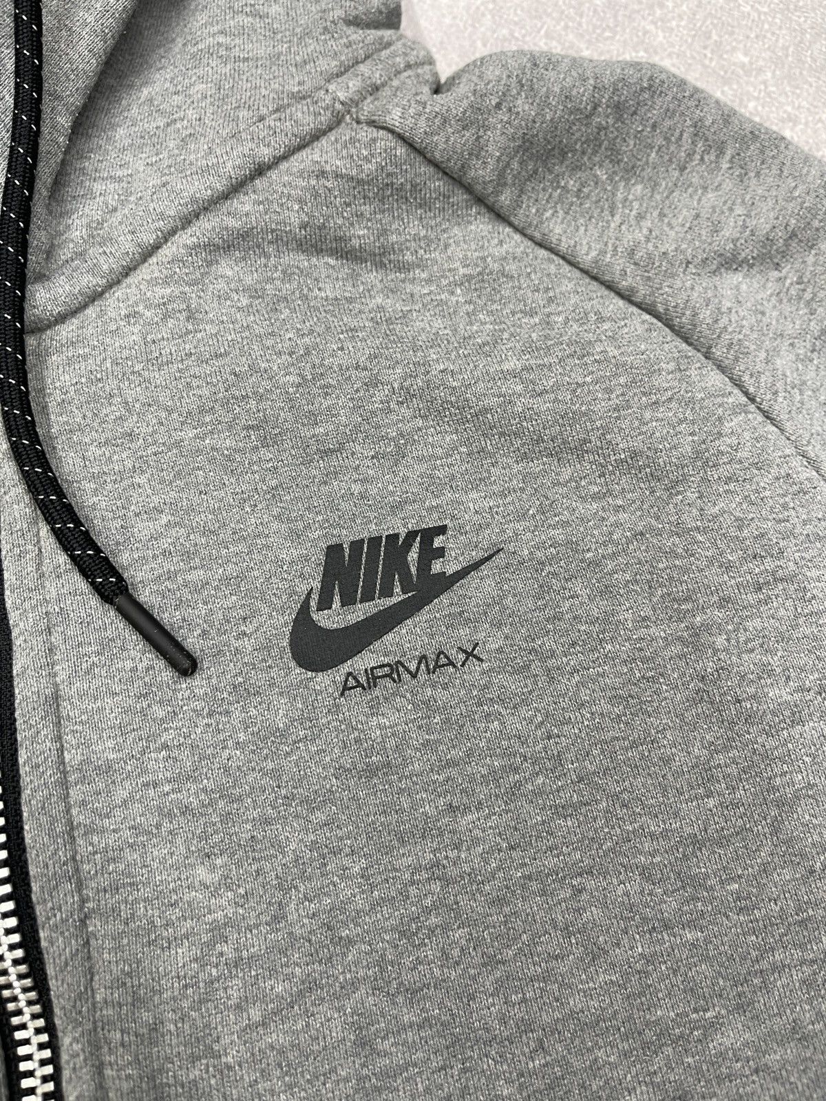 Nike Mens Nike Air Max Ninja Hoodie Grey Big Logo Drill ACG TECH Size US S / EU 44-46 / 1 - 5 Thumbnail