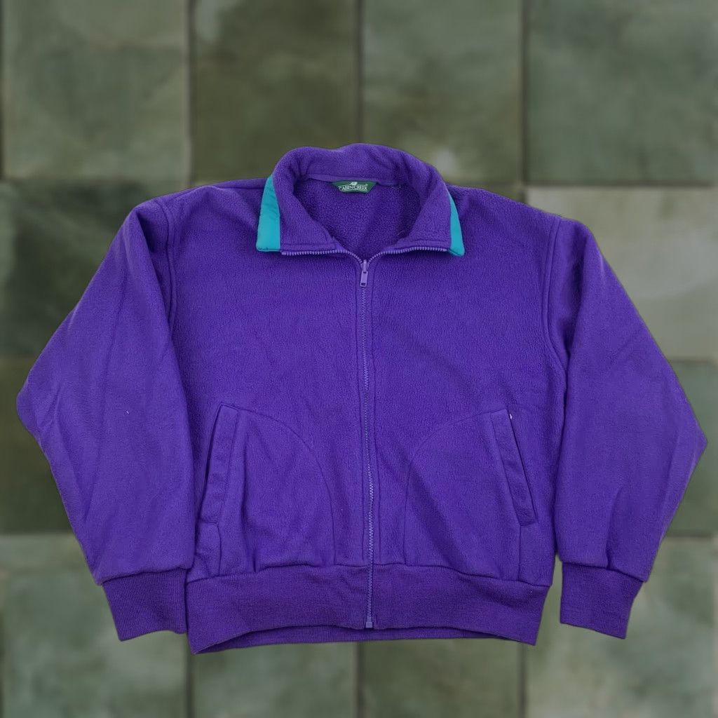 Vintage VINTAGE Cabin Creek Jacket Womens Medium Purple Fleece Full Zip Outdoors Size M / US 6-8 / IT 42-44 - 1 Thumbnail