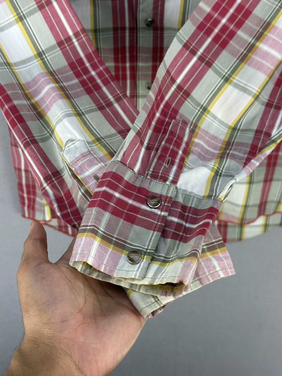 Japanese Brand Pin Ball Plaid Check Western Shirt Size US M / EU 48-50 / 2 - 11 Thumbnail