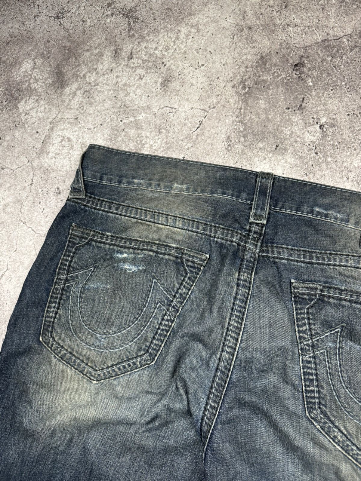 True Religion True Religion Vintage Jeans Flared Wide Baggy Distressed Y2K Size US 31 - 4 Thumbnail
