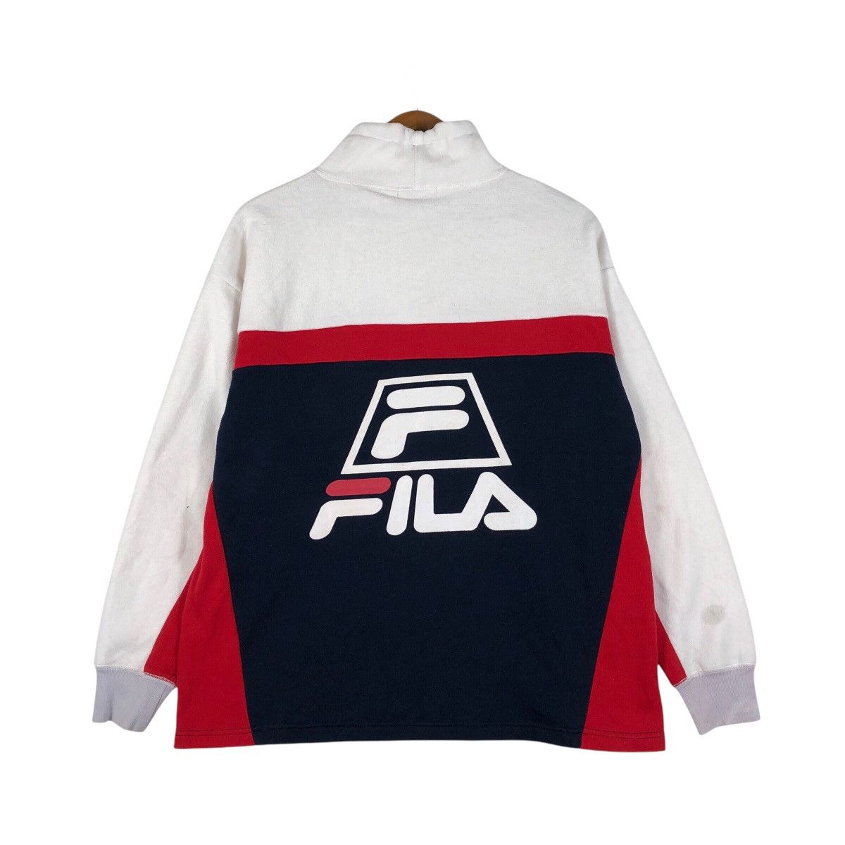 Fila FILA Biella Italia Tricolor Half Zipper Sweatshirt Size US L / EU 52-54 / 3 - 7 Thumbnail
