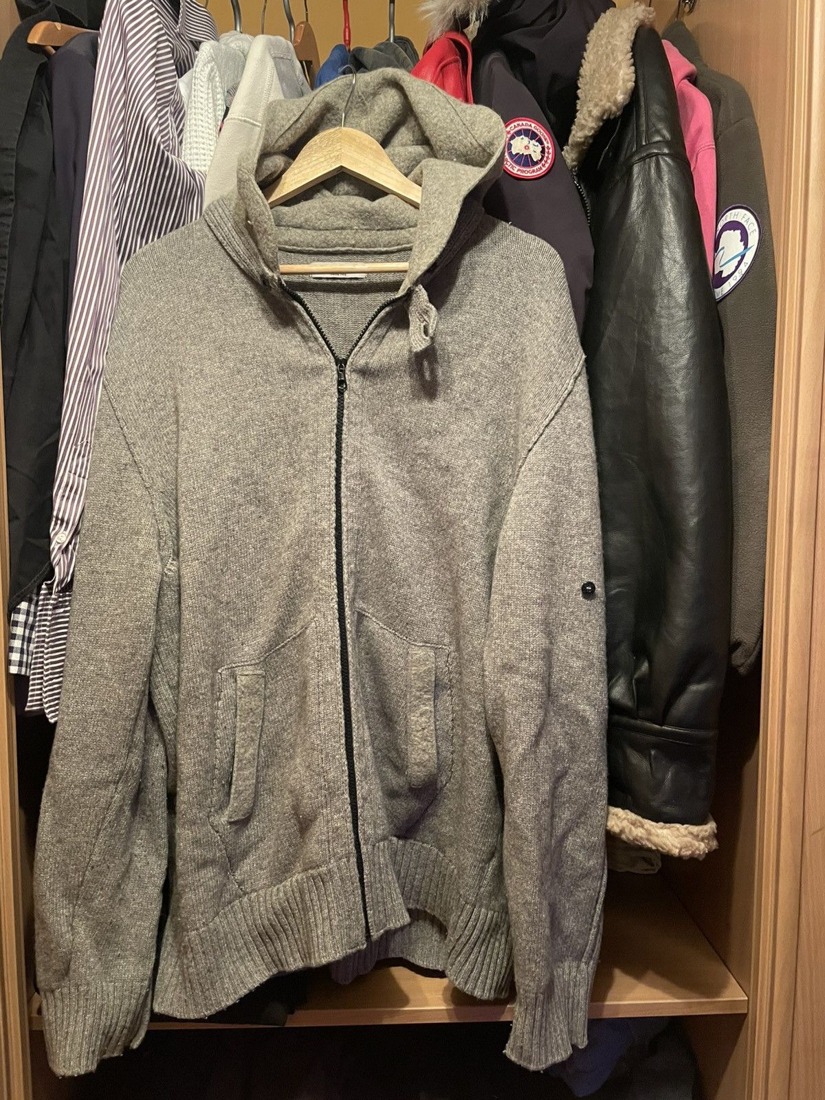 Stone Island × Vintage STONE ISLAND HOODED KNIT Size US XXL / EU 58 / 5 - 1 Thumbnail