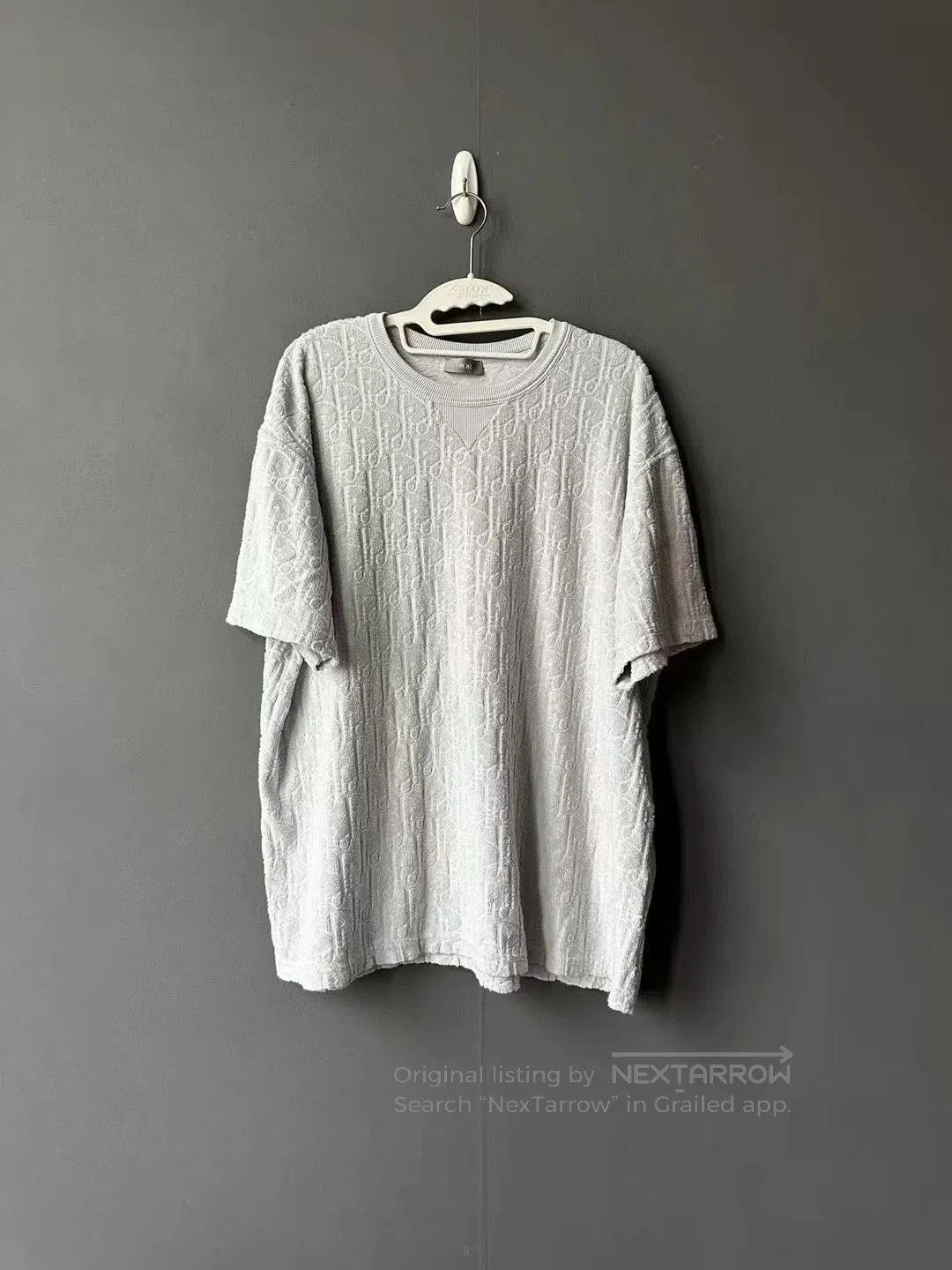 Dior Dior Gray Blue Terry Short Sleeve. Size US XL / EU 56 / 4 - 1 Thumbnail
