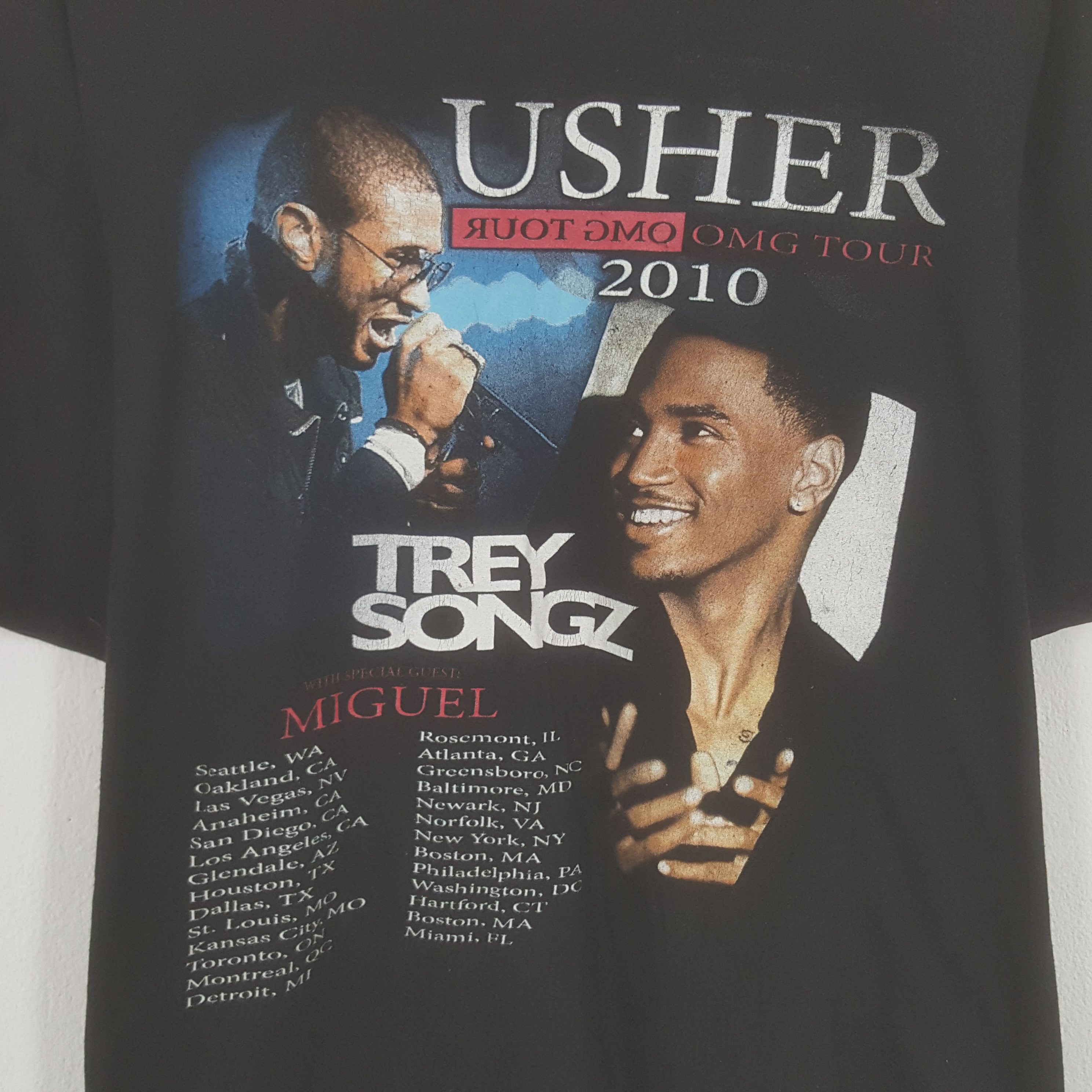 Rap Tees × Vintage Vintage Usher American Rapper Tshirt Size US L / EU 52-54 / 3 - 4 Thumbnail