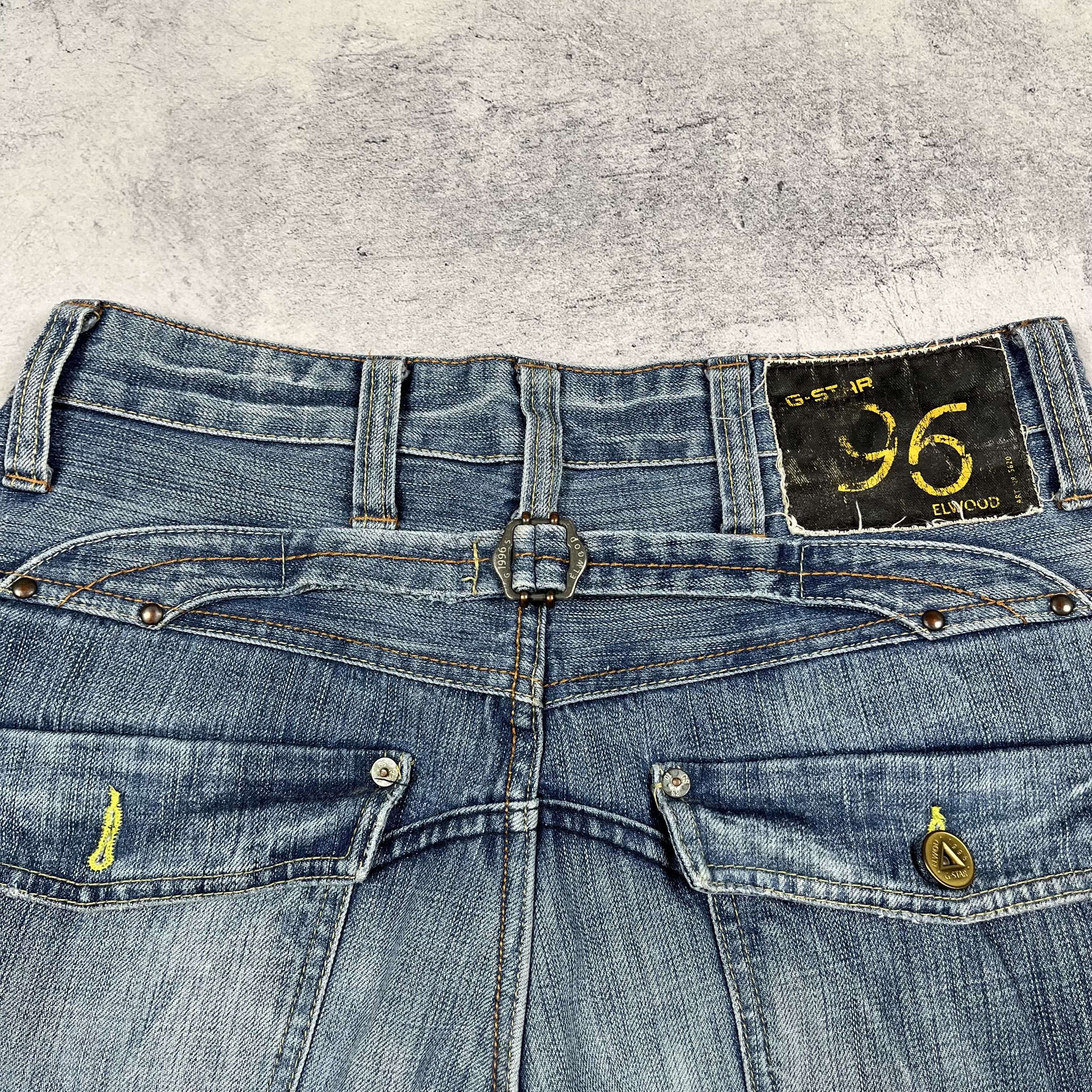 G-Star Vintage G-Star Raw Elwood 5620 Back Buckle Jeans Pants Size US 34 / EU 50 - 19 Thumbnail