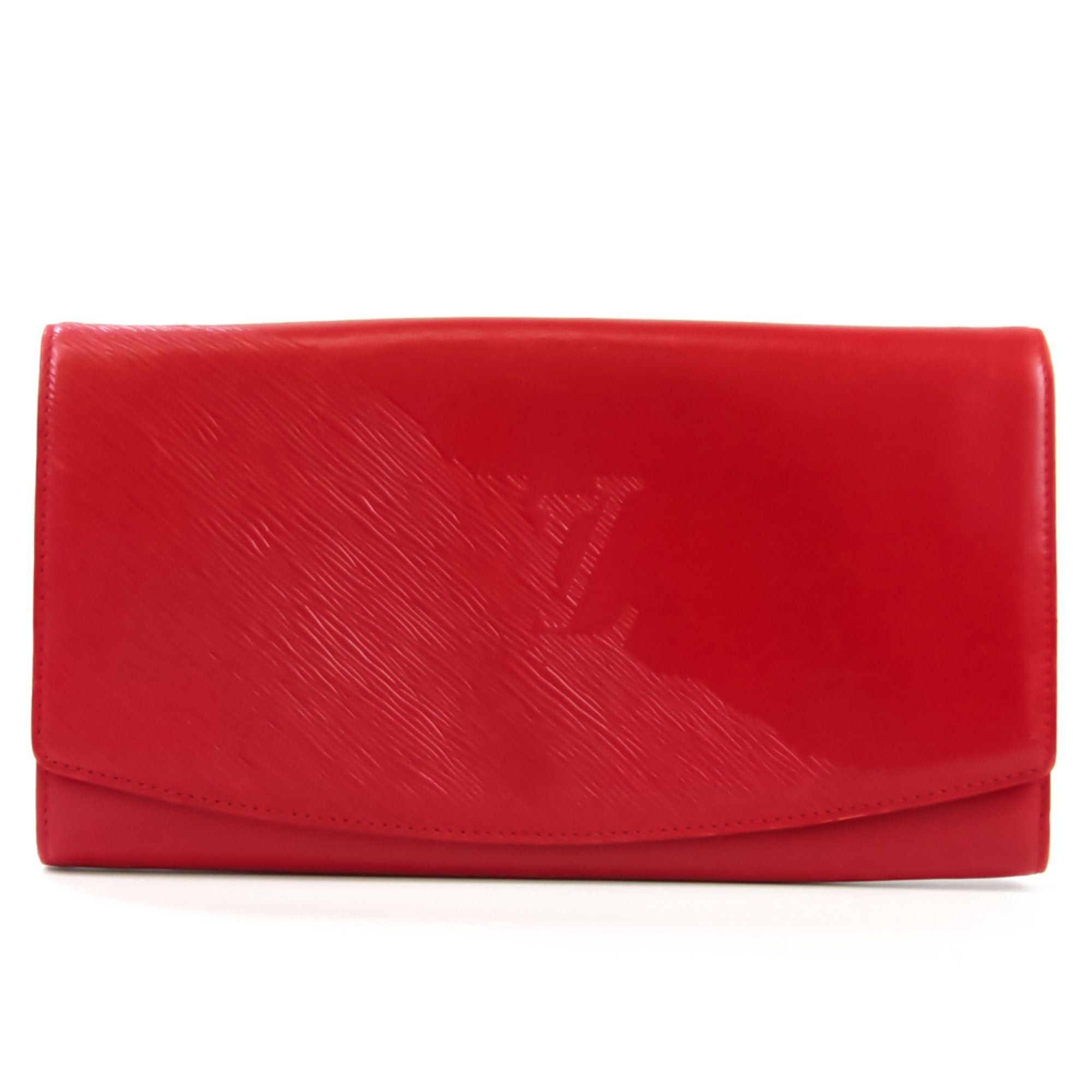 image of Louis Vuitton Opera Aege M63967 Women's Clutch Bag Red Color in Black