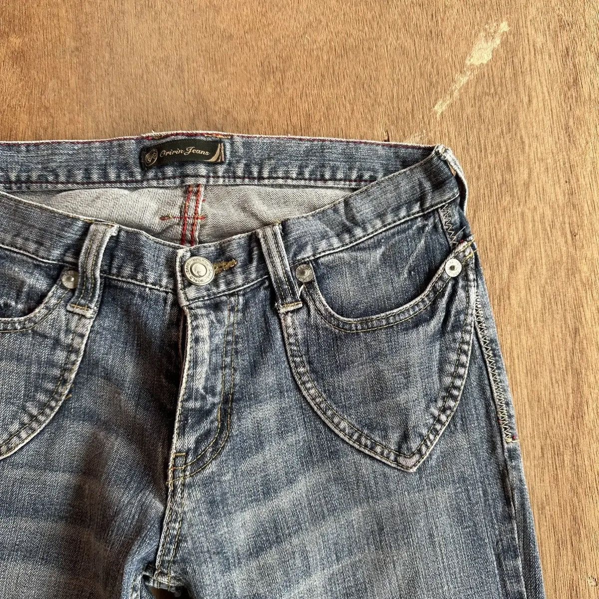 Japanese Brand FLARE/BOOTCUT🔥VINTAGE ORIRIN JEANS LOW RISE DENIM PANTS Size 28" / US 6 / IT 42 - 4 Thumbnail