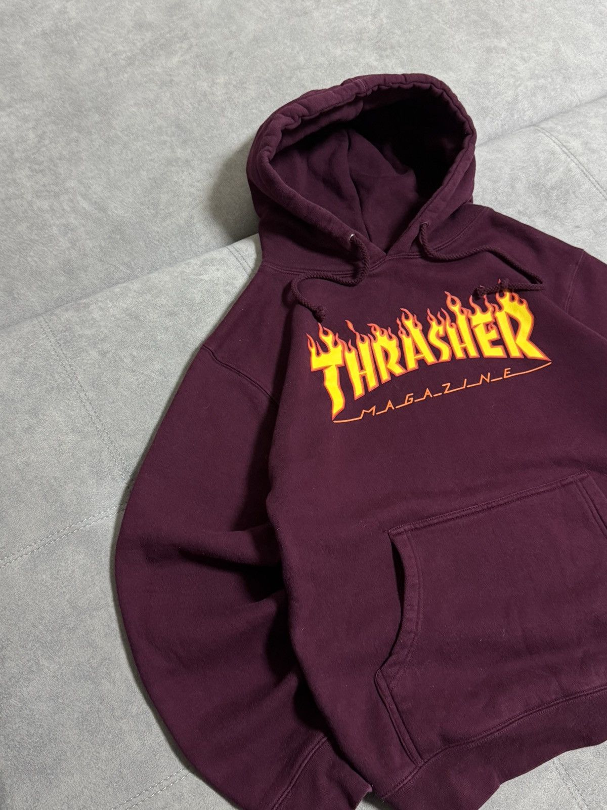 Thrasher Vintage Thrashers Fire Logo Skateboarding Skate Hoodie Size US S / EU 44-46 / 1 - 5 Thumbnail