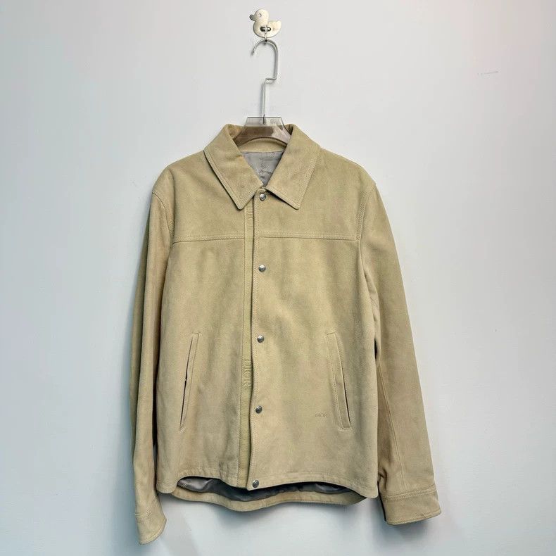 Dior Dior 24 new beige suede lapel jacket 2503-Nextarrow Size US M / EU 48-50 / 2 - 1 Thumbnail