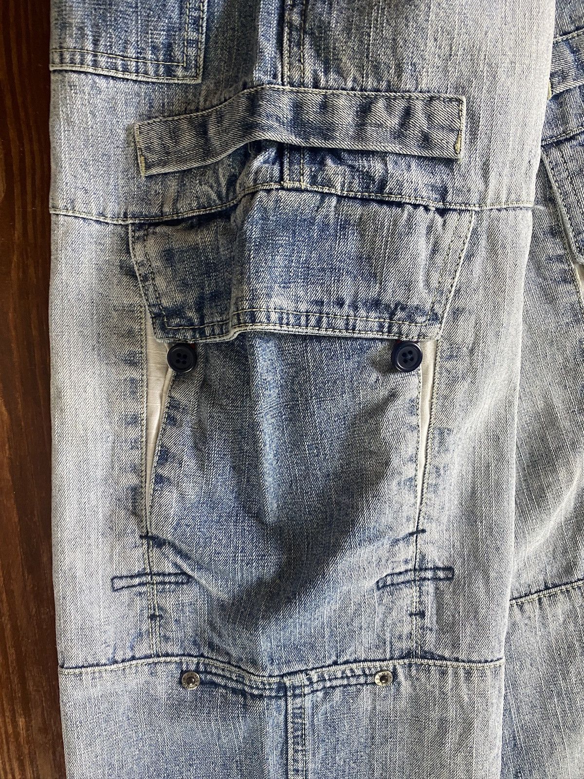 Southpole × Vintage Vintage Y2K’s South Pole Double Knee Cargo Wide Jeans 26x28 Size US 26 / EU 42 - 11 Thumbnail
