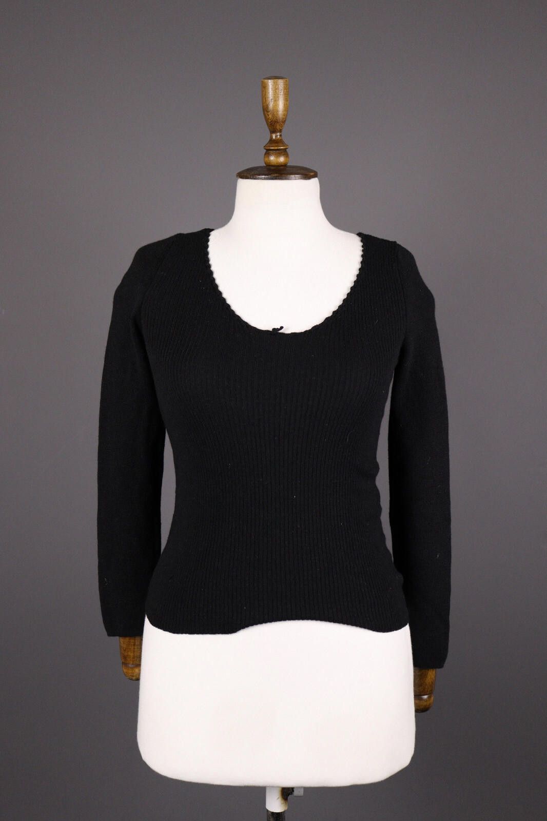 Transit Transit Par Such 400 Wool Black Tigh Knit Sweater Size 4 Size S / US 4 / IT 40 - 1 Thumbnail