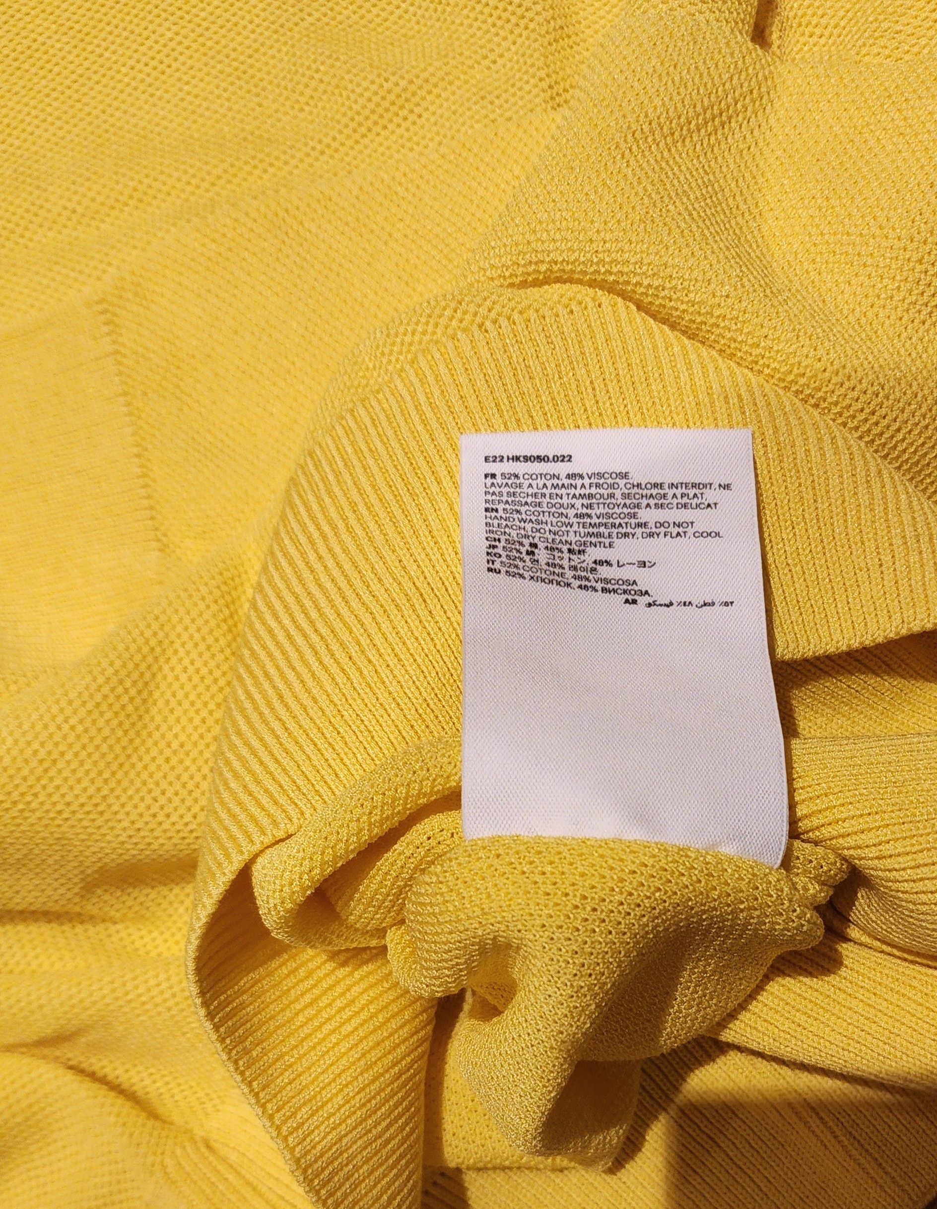 AMI AMI PARIS YELLOW COTTON SWEATER XL Size US XL / EU 56 / 4 - 9 Thumbnail