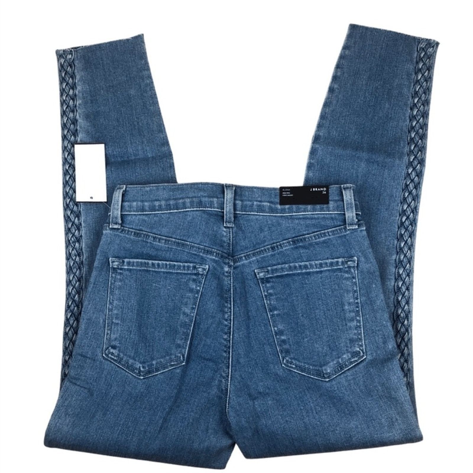J Brand New with tag J Brand Women’s High Rise Star Braid Jeans Size 26" / US 2 / IT 38 - 5 Thumbnail