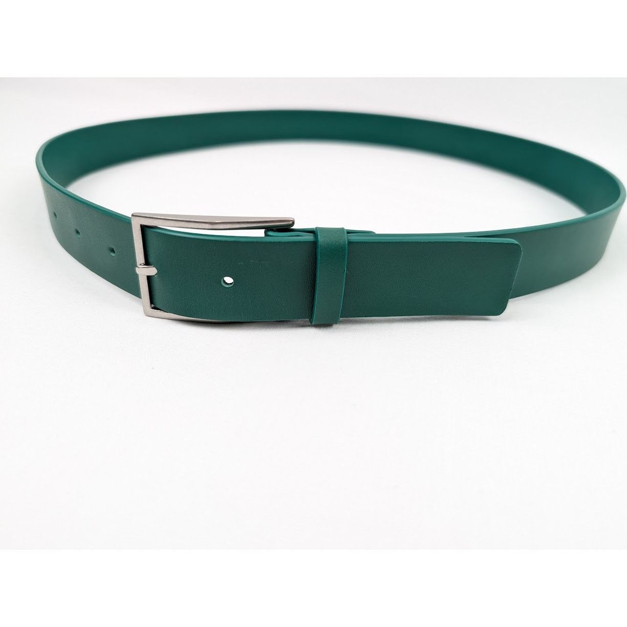Bottega Veneta o1rshd1 Size: 95/ French Calf Nappa Belt Racing Green/Silver Size 36 - 13 Thumbnail