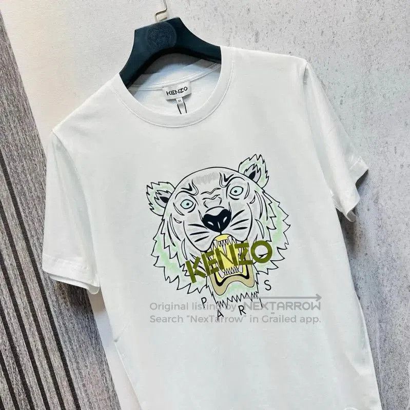 Kenzo Kenzo White Cotton Logo T-Shirt for Men . Size US L / EU 52-54 / 3 - 6 Thumbnail