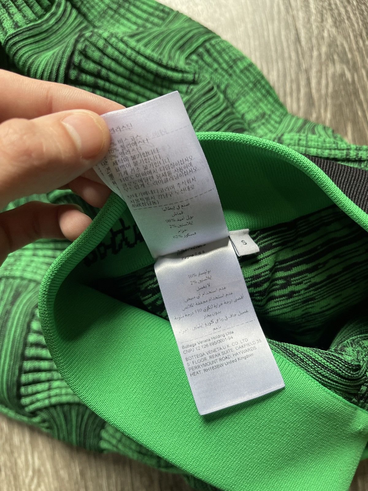 Bottega Veneta Bottega Veneta Intrecciato Mouliné Green Wavy Pants Size US 31 - 13 Thumbnail