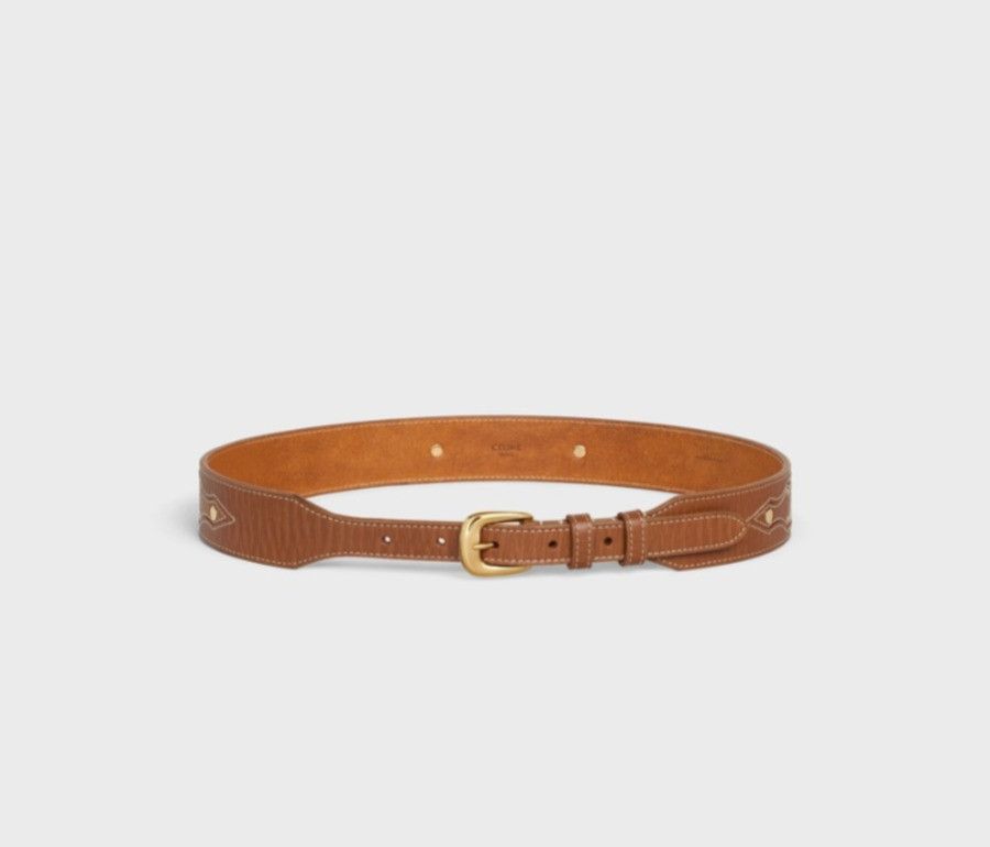 Celine o1bcso1str0125 45B873ACI Size: 85 / Triomphe Western Belt Size ONE SIZE - 3 Thumbnail
