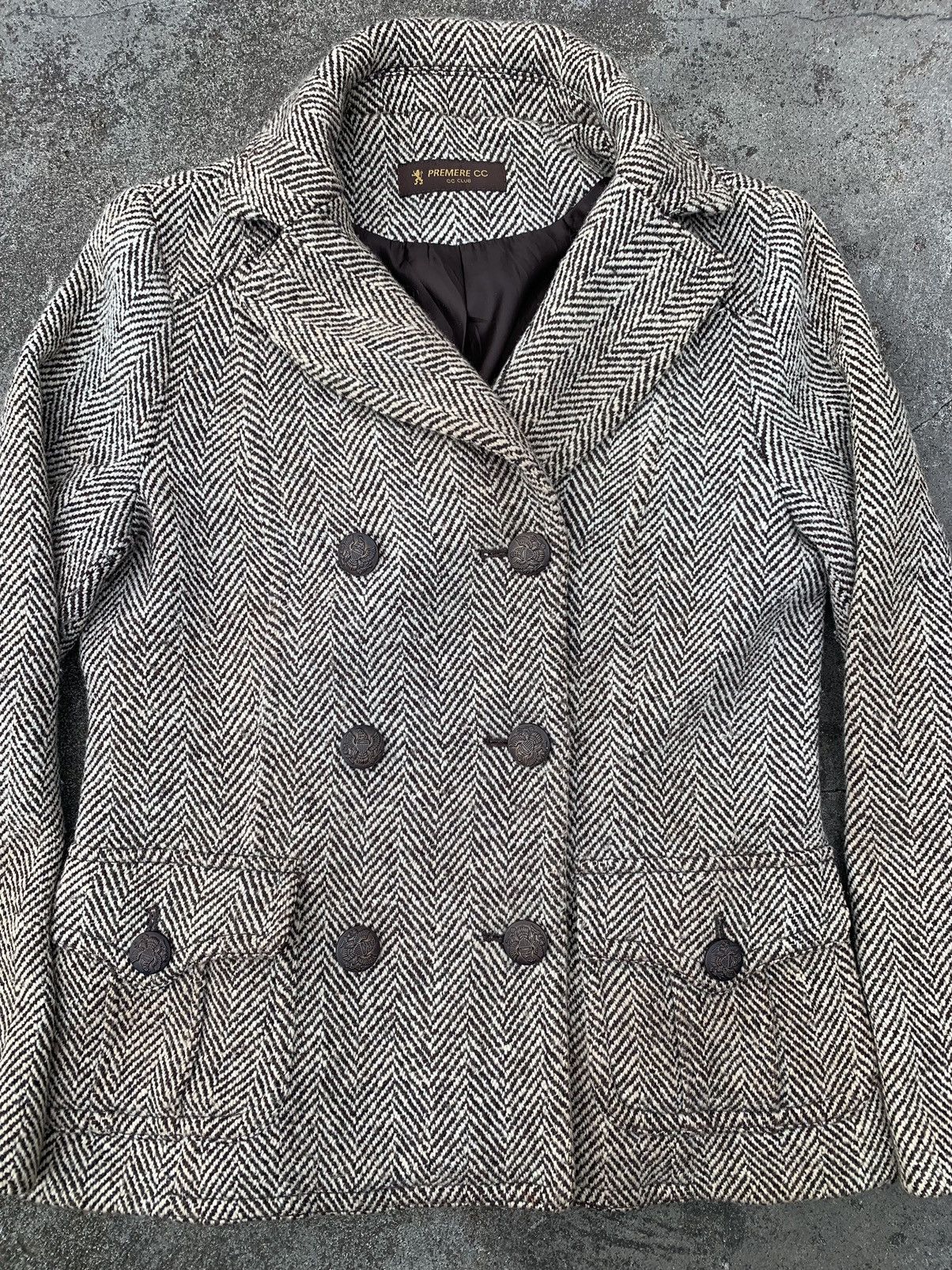 Designer Blazer Y2k Style Tweed Size 36R - 4 Thumbnail