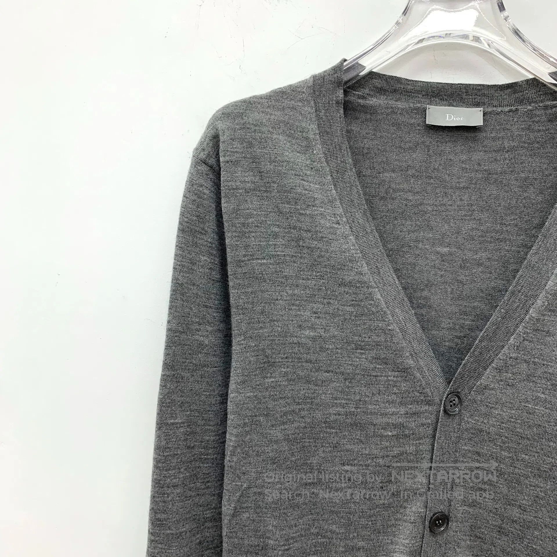 Dior Dior Dark grey bee embroidery wool V-neck single-breasted Size US S / EU 44-46 / 1 - 3 Thumbnail