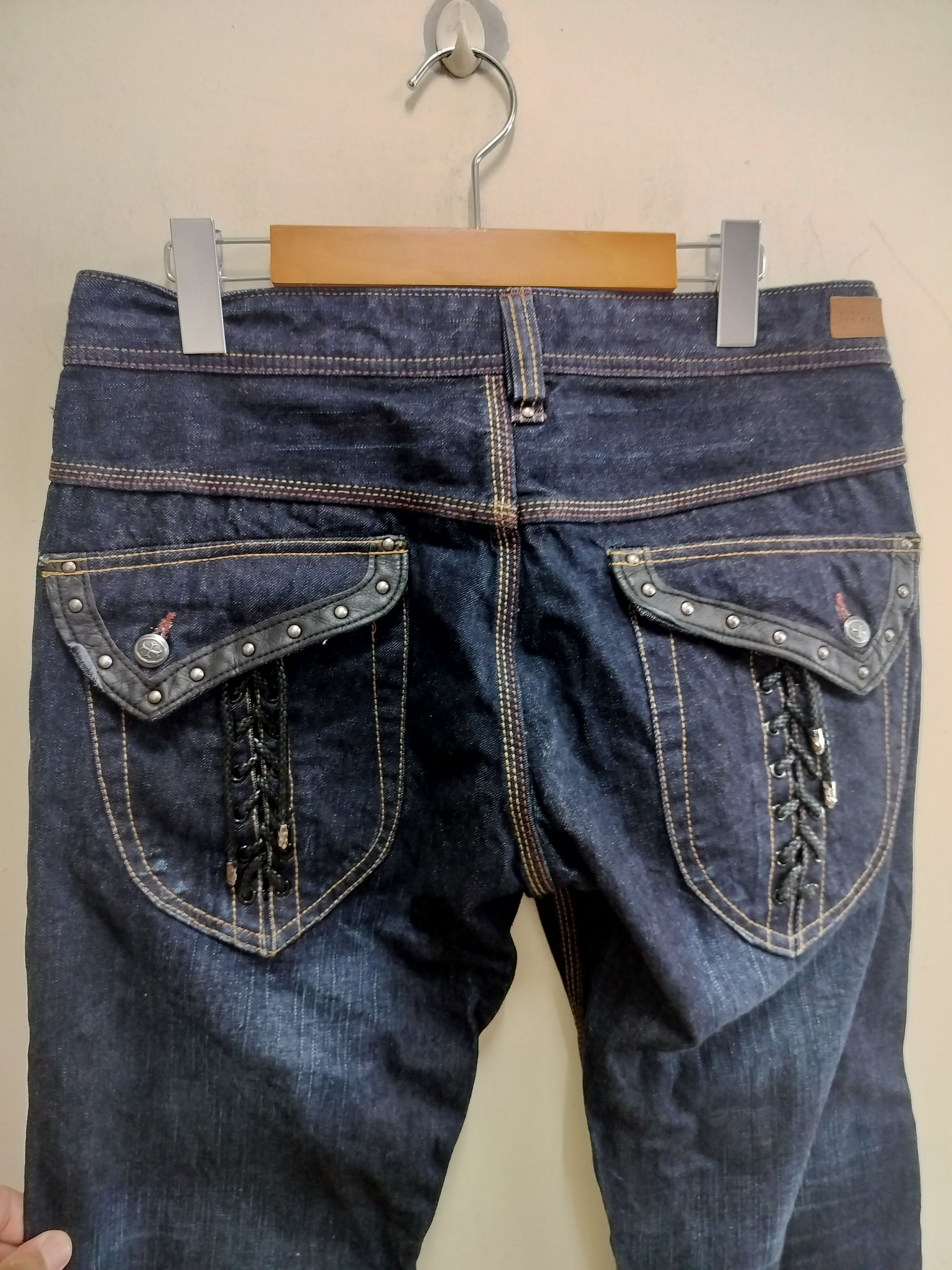 Nicole Club Nicole Club For Men Flare Jeans leather pocket Size US 32 / EU 48 - 10 Thumbnail