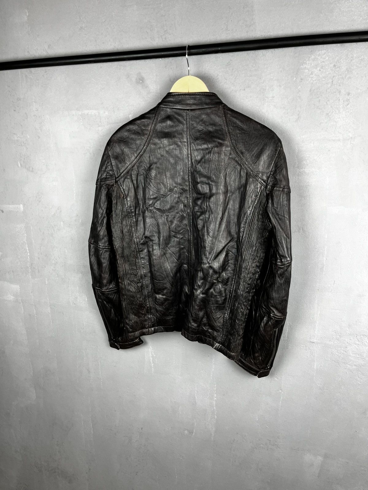 Other Kenneth Cole Avant Garde leather jacket Rick Owens style Y Size US S / EU 44-46 / 1 - 12 Thumbnail