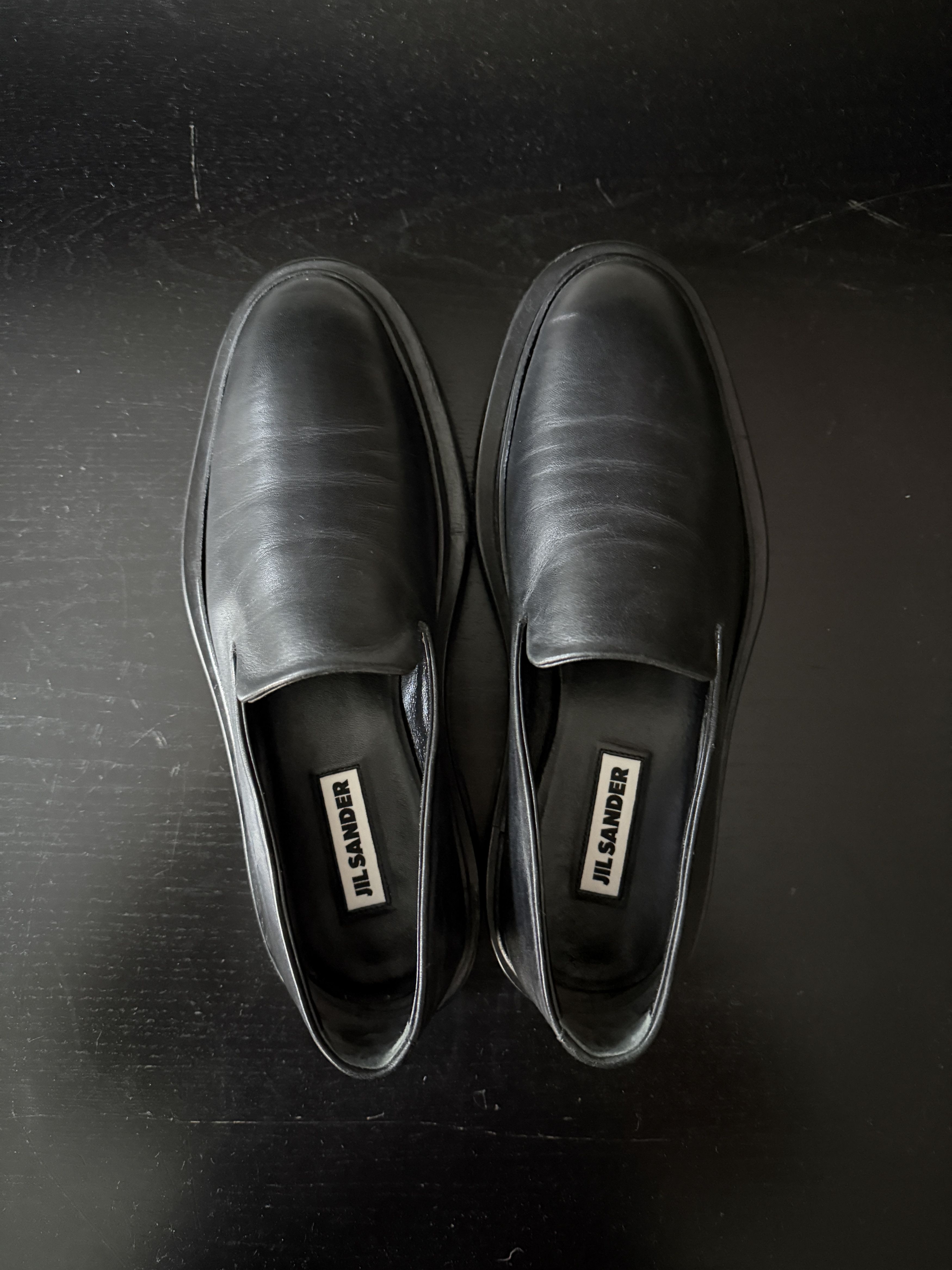 Jil Sander FW22 Black Leather Loafers Size US 7 / EU 40 - 9 Thumbnail