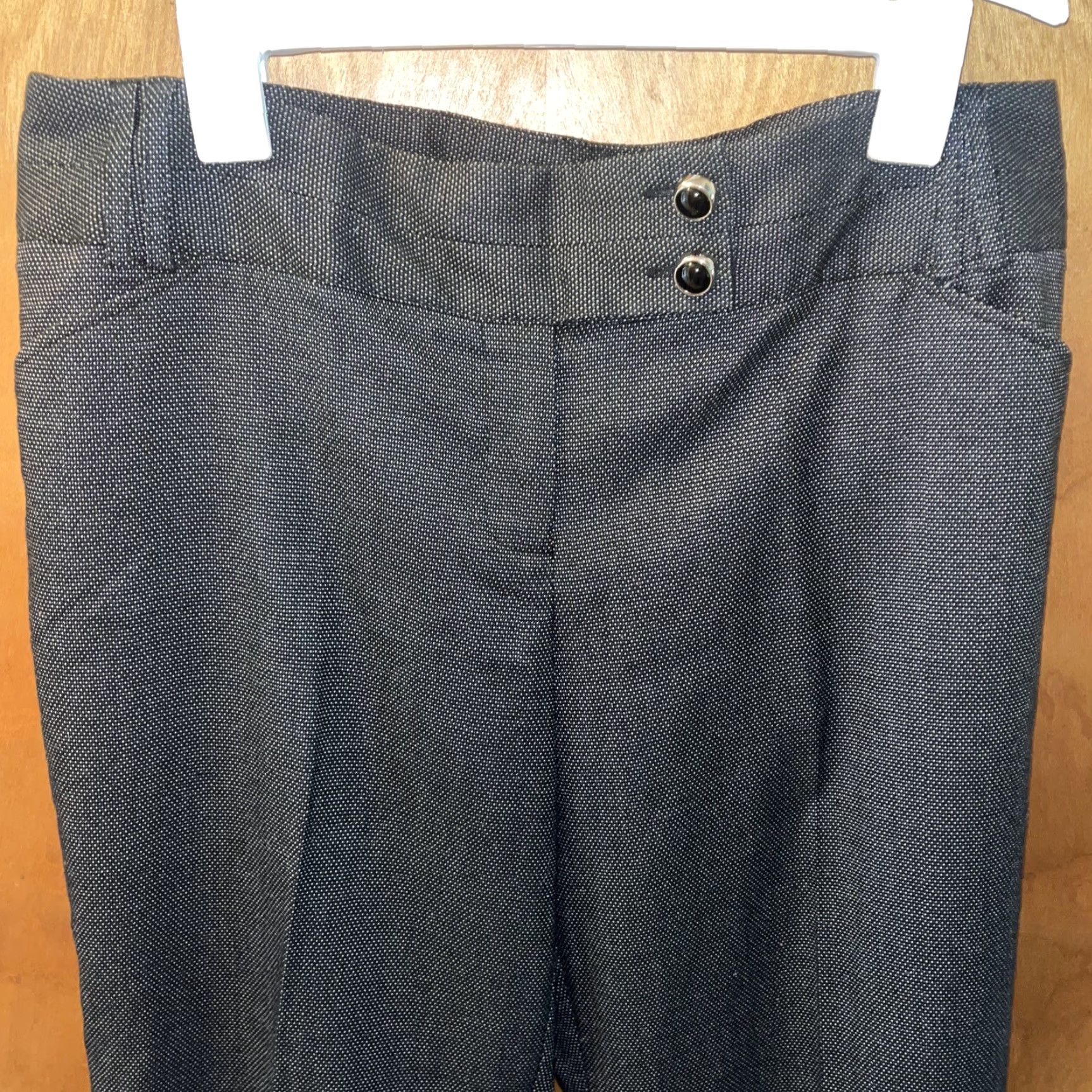 Vintage Studio 1940 Womens Black Over White Trousers Size 14 Petite Size 36" / US 14 / IT 50 - 2 Thumbnail