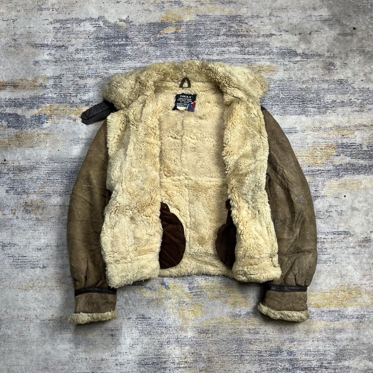 Schott Vintage 80s / 90s Schott B-3 flight shearling leather jacket Size US L / EU 52-54 / 3 - 10 Thumbnail