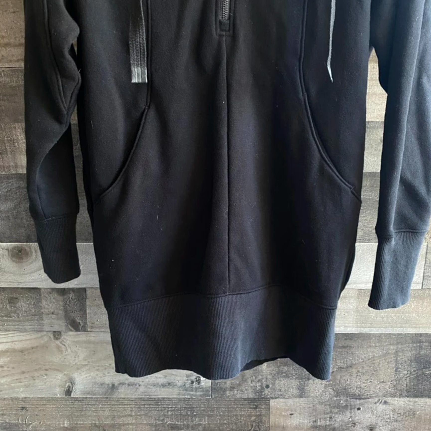 Athleta Athleta Women’s XSP Petite Black Cozy Karma Full Zip Hooded Jacket Sweatshirt 1/4 Zip Activewear Pullover XS Petite Black Womens Jacket Size XS / US 0-2 / IT 36-38 - 3 Thumbnail