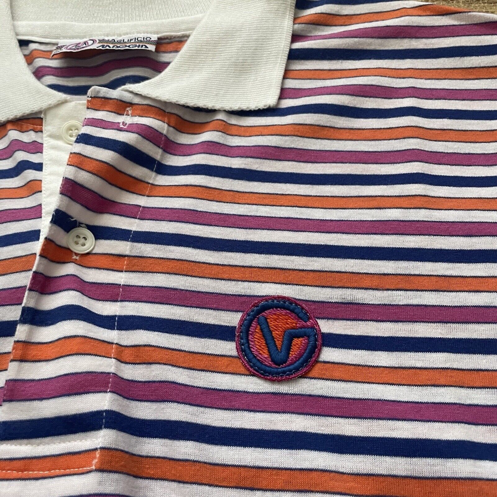Vintage Vintage Maglificio Polo Shirt Maggia Vitas Gerulaitis Size US M / EU 48-50 / 2 - 2 Thumbnail