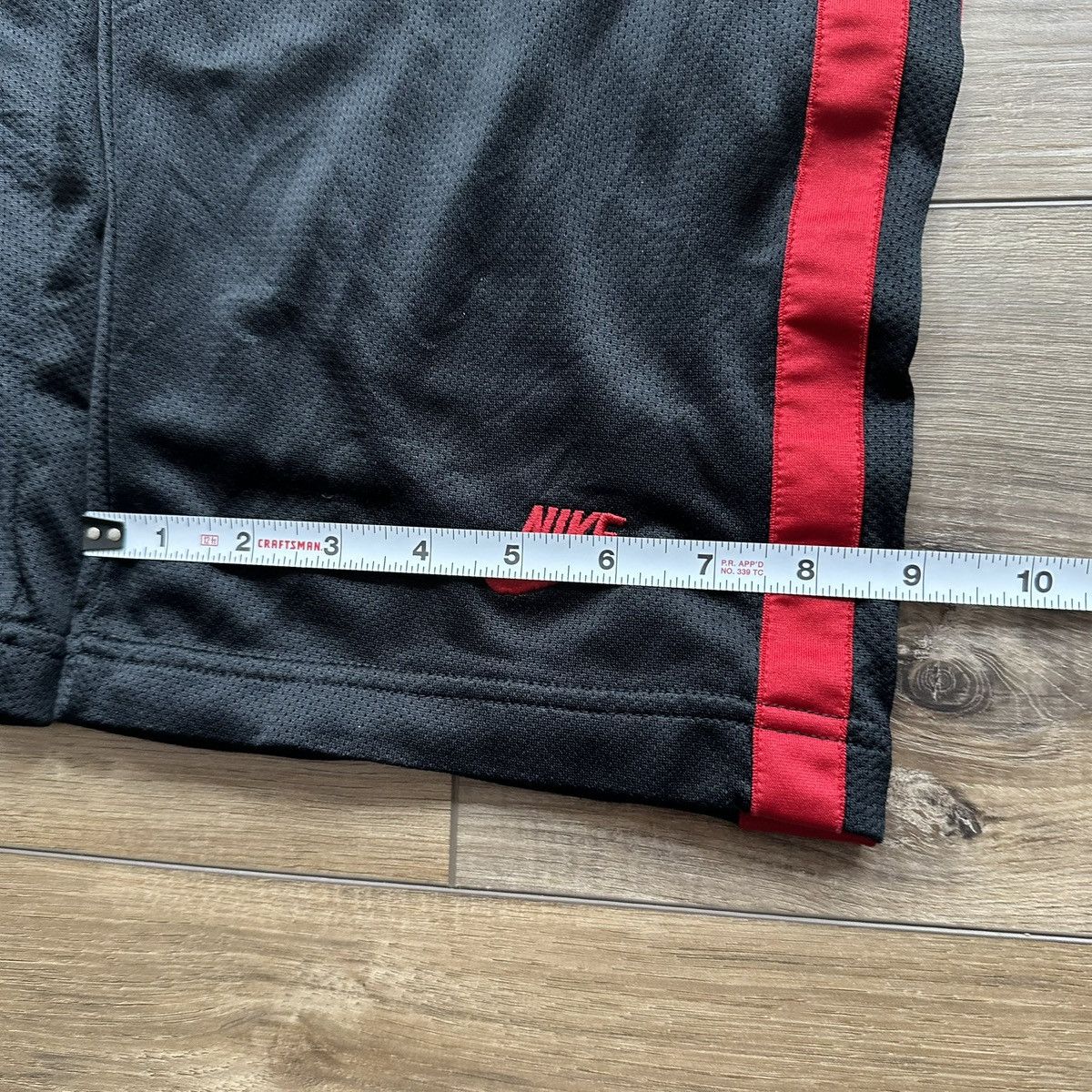 Nike Vintage 2000s Nike Black & Red Striped Wide Leg Track Pants Size US 34 / EU 50 - 8 Thumbnail