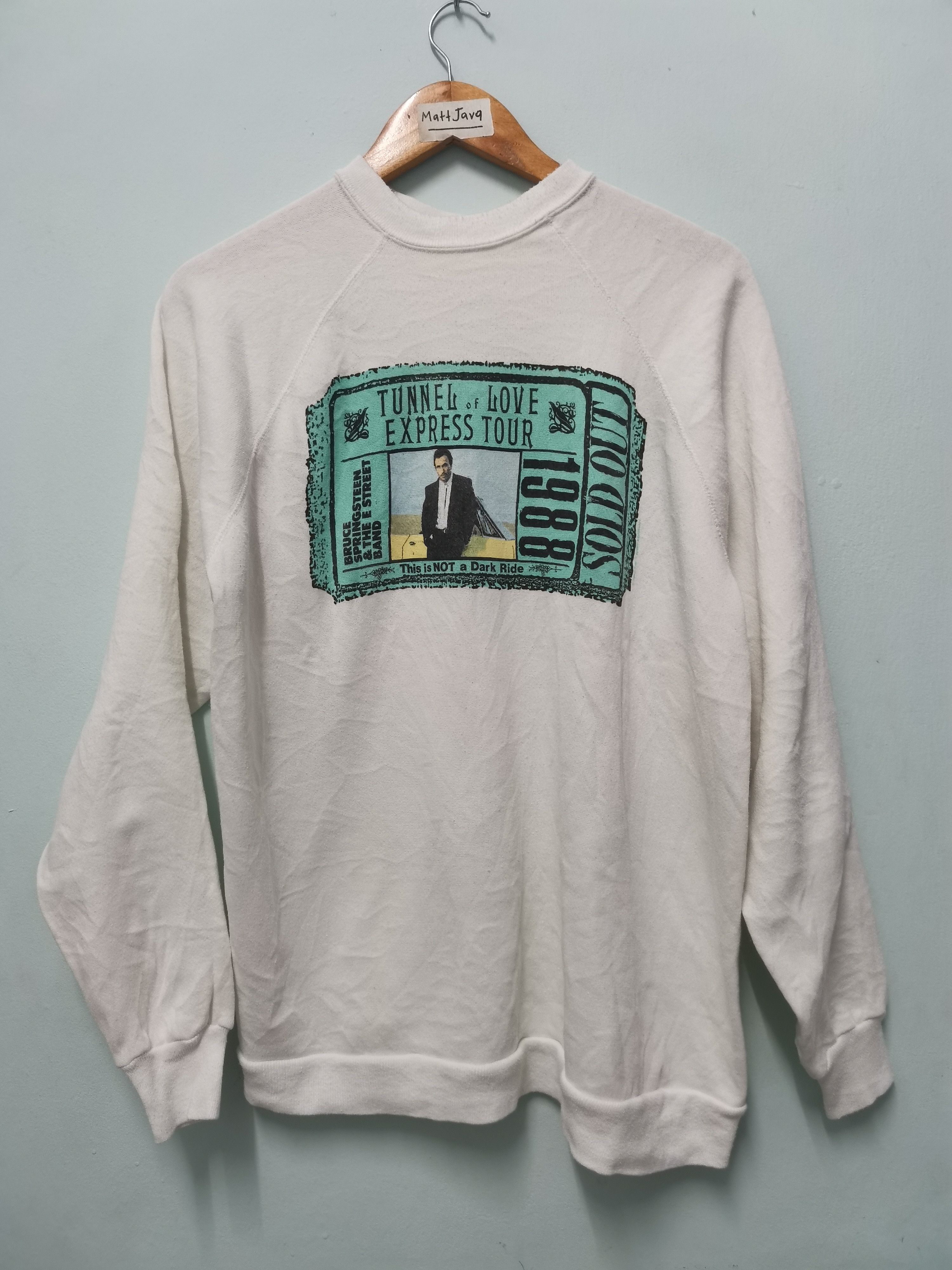 Band Tees Vintage Bruce Springsteen 1988 Tour Sweatshirt American Rock Size US XL / EU 56 / 4 - 2 Thumbnail