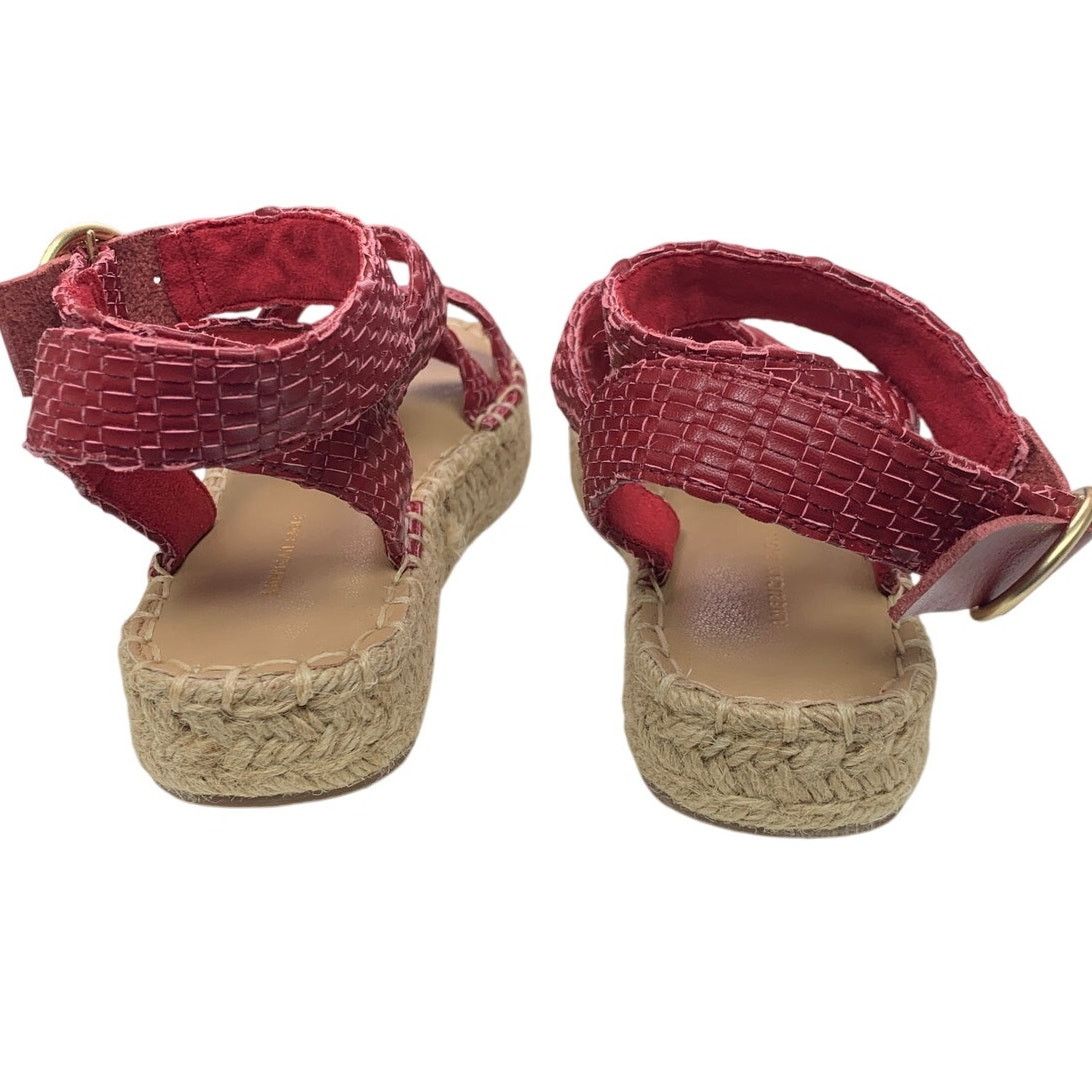 American Eagle Outfitters New AOE Womens Size 8 Espadrille Ankle Wrap Leather Sandals Size US 8 / IT 38 - 5 Thumbnail
