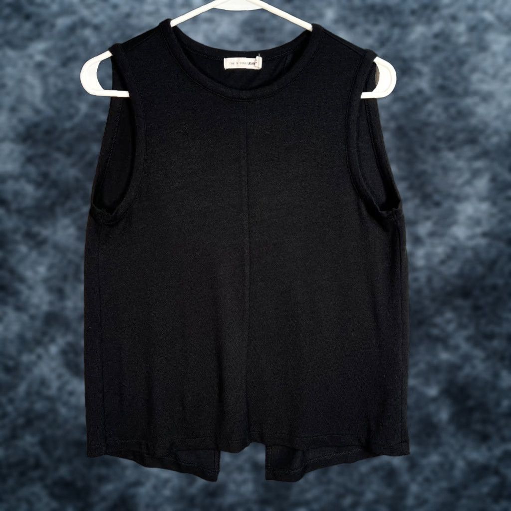 Rag & Bone rag & bone Tank Womens Small Black Sleeveless Shirt W/ Slit Opening - Black Slit Tank, Rayon Blend, Polyester - Casual Womens Top Size S / US 4 / IT 40 - 1 Thumbnail