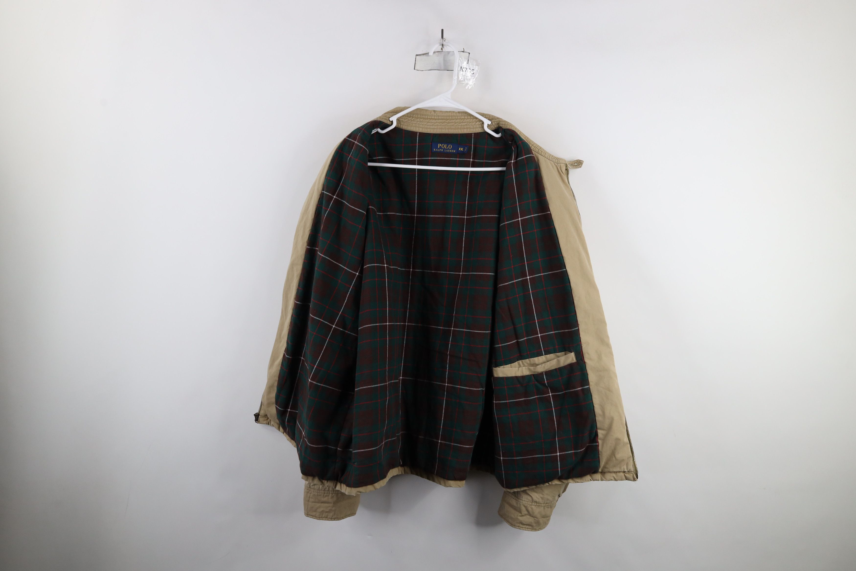 Ralph Lauren × Vintage Vintage Ralph Lauren Flannel Lined Puffer Bomber Jacket Size US XXL / EU 58 / 5 - 8 Thumbnail