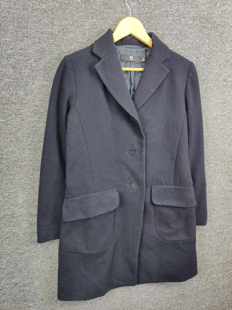 Jil Sander × Uniqlo Uniqlo x Jil Sander Wool Navy Blue Single Breasted Long Coat Size US M / EU 48-50 / 2 - 5 Thumbnail