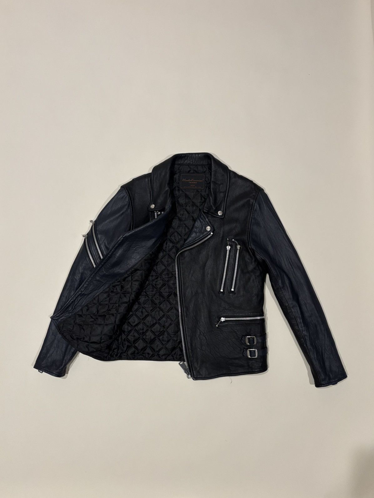 Undercover Undercover AW03 ‘Paper Doll’ Sheepskin Riders Leather Jacket Size US M / EU 48-50 / 2 - 10 Thumbnail