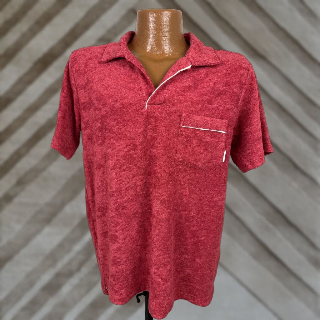 Vintage Laguna Polo Shirt Men Small Red Terry Cloth Cotton Polyester Short Sleeve Collared Vintage? No. Size US S / EU 44-46 / 1 - 1 Thumbnail
