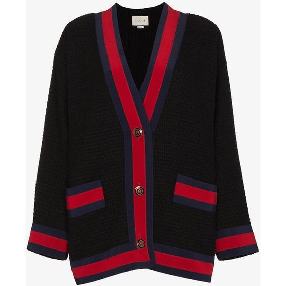 Gucci Gucci Tweed Contrast Stripe Oversized Cardigan Size US S / EU 44-46 / 1 - 1 Thumbnail
