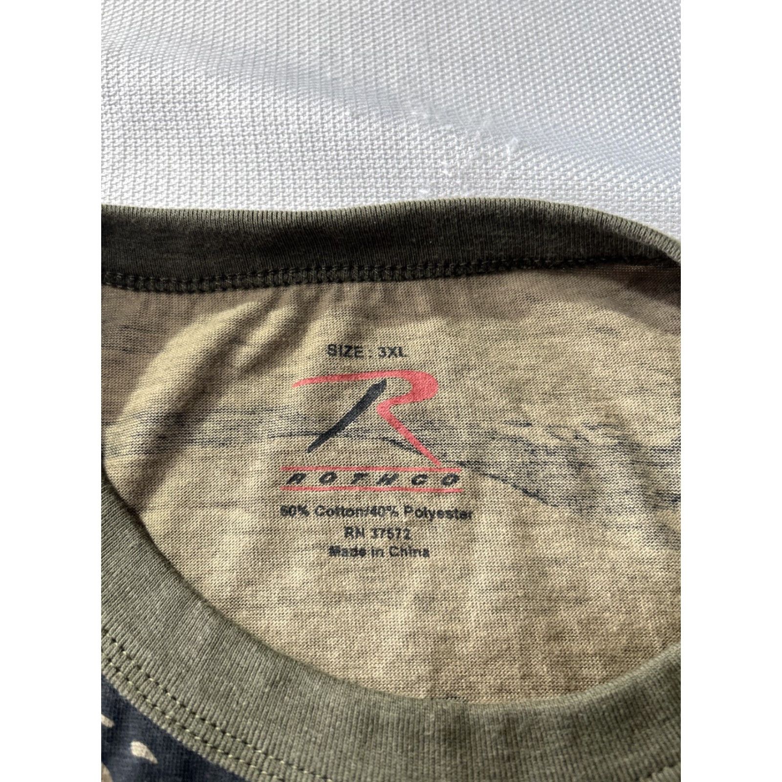Rothco VINTAGE Rothco Shirt 3XL Tiger Stripe Camo Short Sleeve Crewneck Outdoors Mens Size US XXL / EU 58 / 5 - 6 Thumbnail