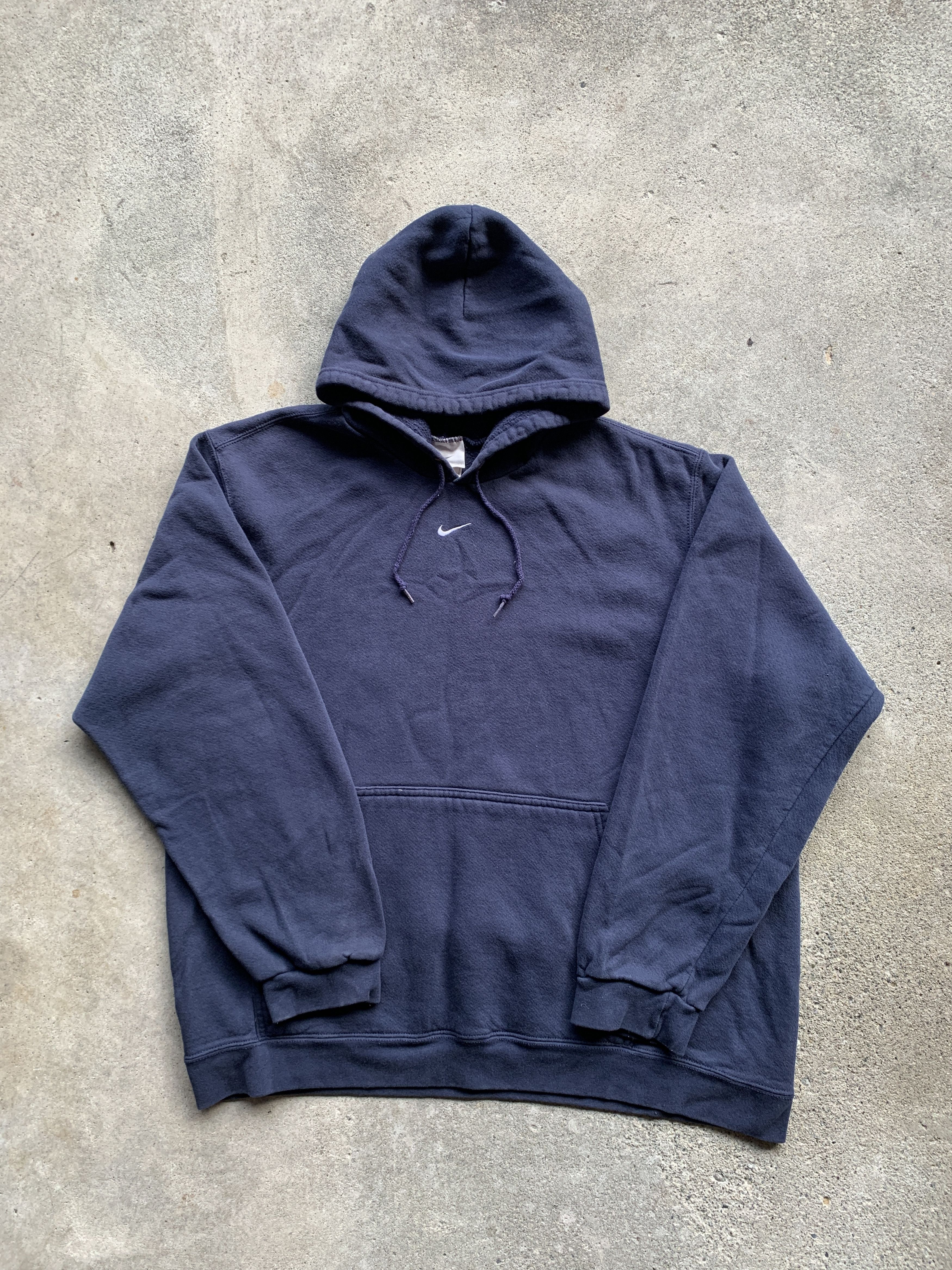 Vintage 2003 Navy Nike Center Swoosh Hoodie