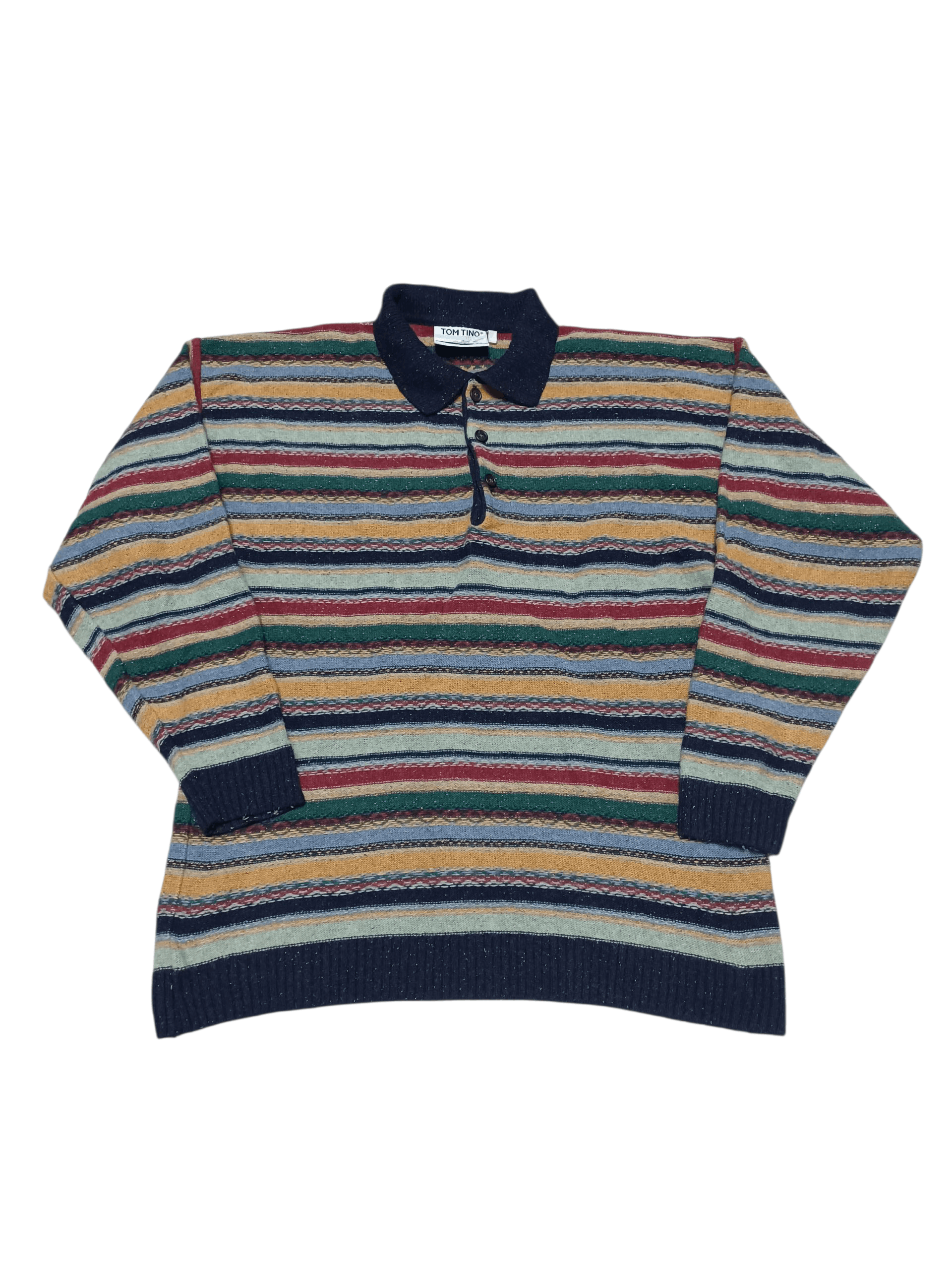 Other VINTAGE 90S MADE IN ITALY COOGI STYLE WOOL SWEATER Size US L / EU 52-54 / 3 - 1 Thumbnail