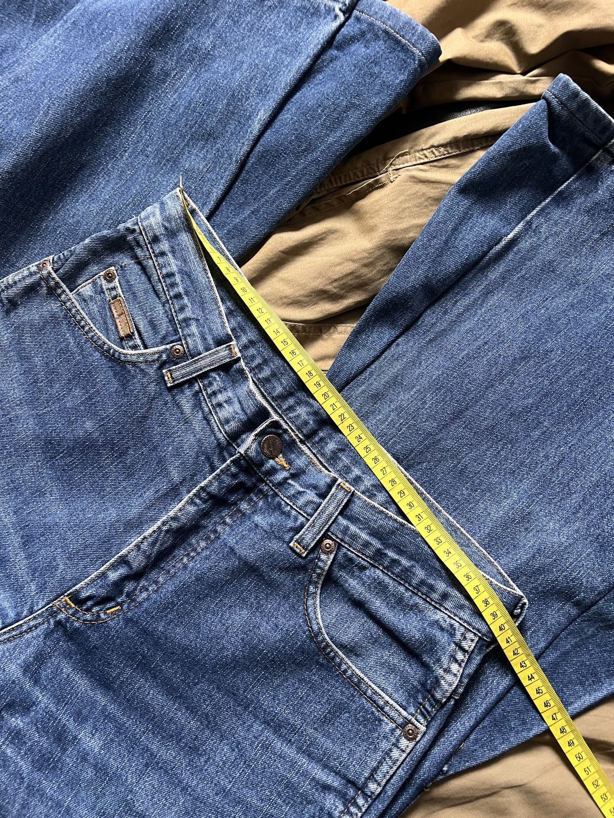 Wrangler Flared Wrangler Cowboy Y2K Jeans 32x32 Pants Size 30" / US 8 / IT 44 - 11 Thumbnail