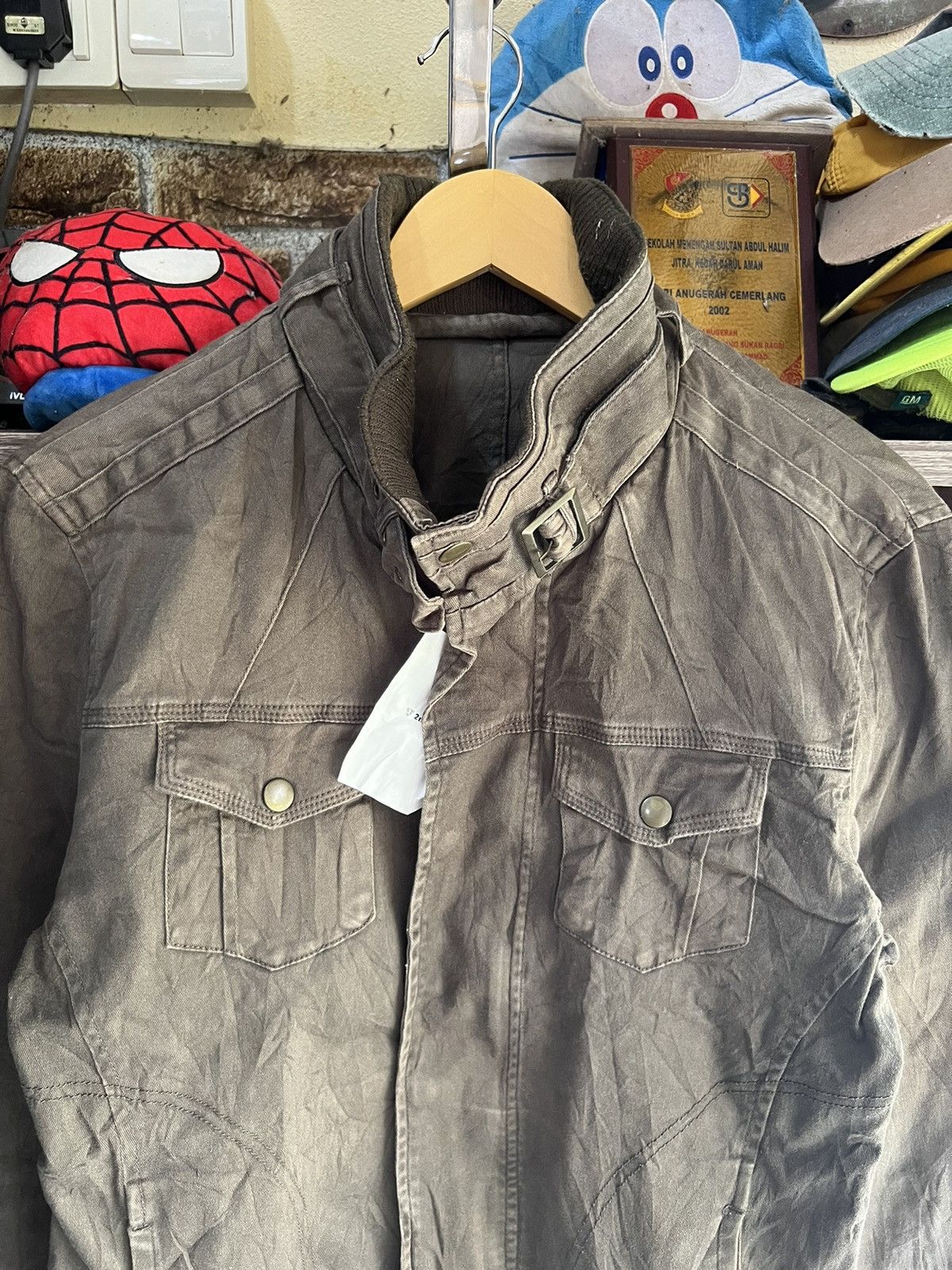Michel Klein 🔥Klein Plus Homme Army Green Jacket Size US S / EU 44-46 / 1 - 4 Thumbnail