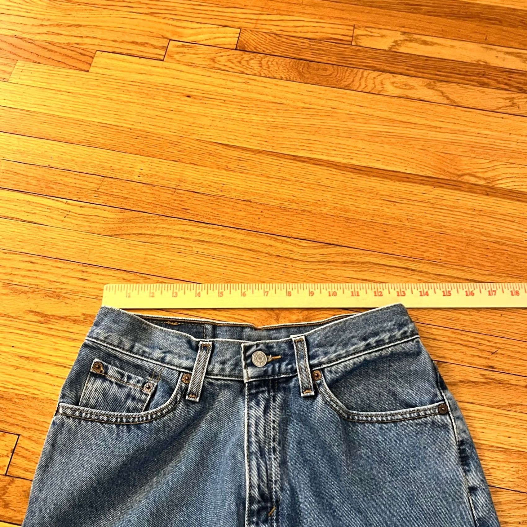 Levi's VINTAGE Levi Jeans 512 Womens 9 Slim Straight Denim Pants High Rise Mom Blue 9 Juniors Teens Slim Straight Retro Ankle Womens Jeans 9 Size 30" / US 8 / IT 44 - 7 Thumbnail