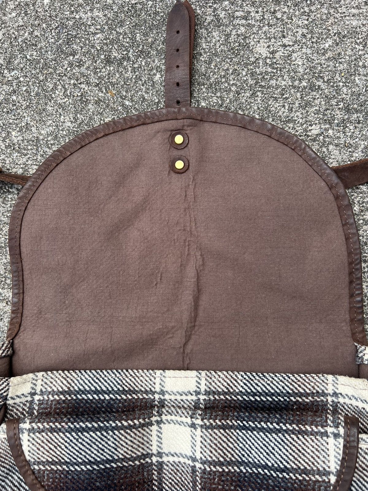 A.P.C. Vintage 2000s A.P.C. Shadow Plaid Sling Bag Size ONE SIZE - 15 Thumbnail