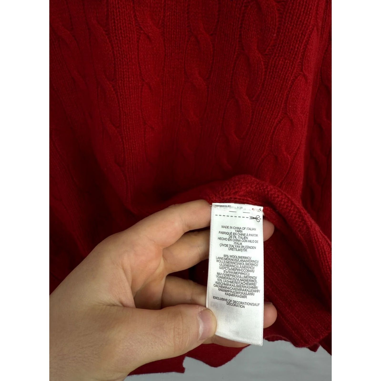 Ralph Lauren VINTAGE Y2K Ralph Lauren Merino Wool Knitted Sweater XL Red Mens Pullover Knitted Wool Knit 100% Wool Pullover Ralph Lauren Sweater Red XL Mens Size US XL / EU 56 / 4 - 7 Thumbnail