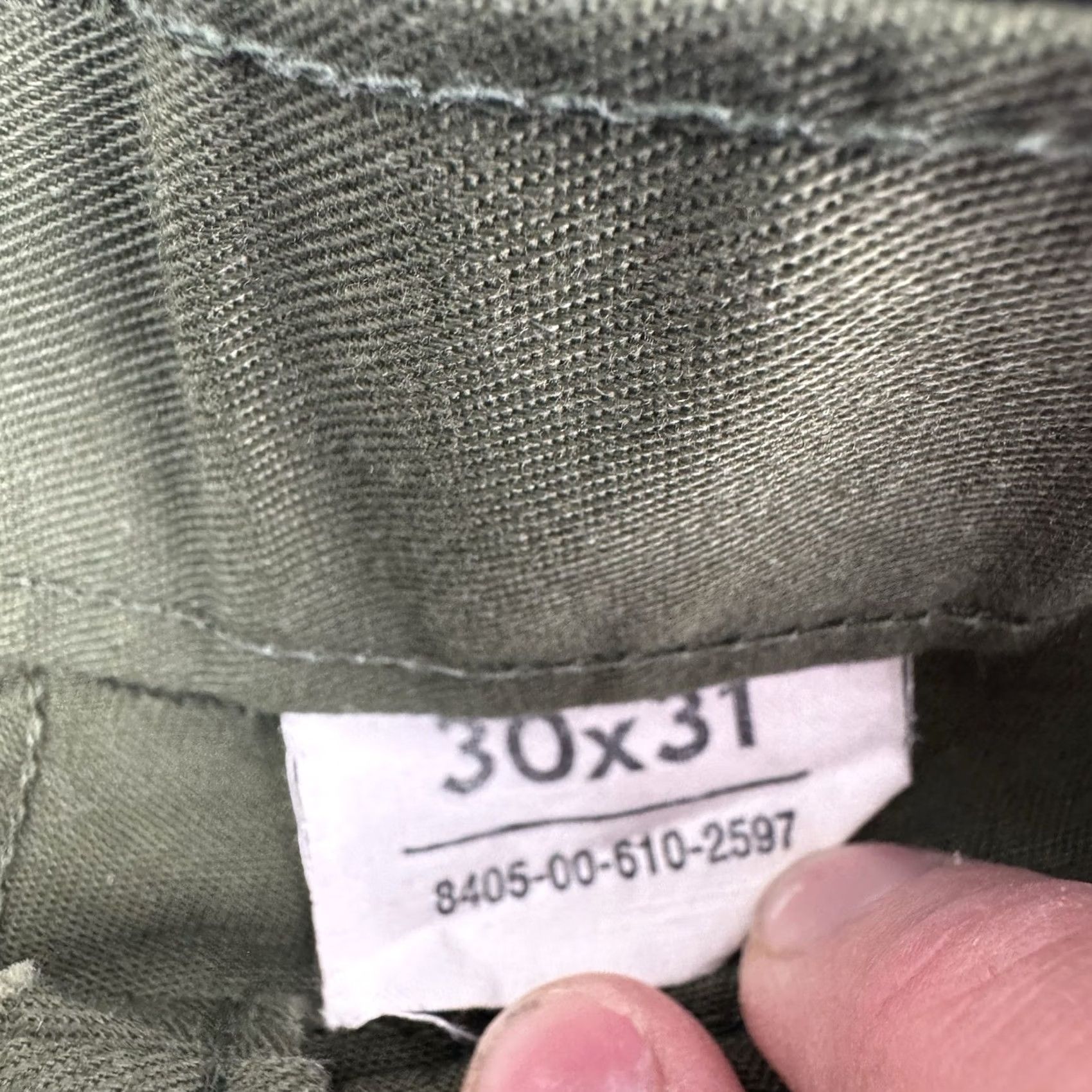 Vintage VINTAGE Army Pants 30x31 Adult Regular 70s USA Green Cotton Polyester Workwear Casual Pants Mens Size US 30 / EU 46 - 6 Thumbnail