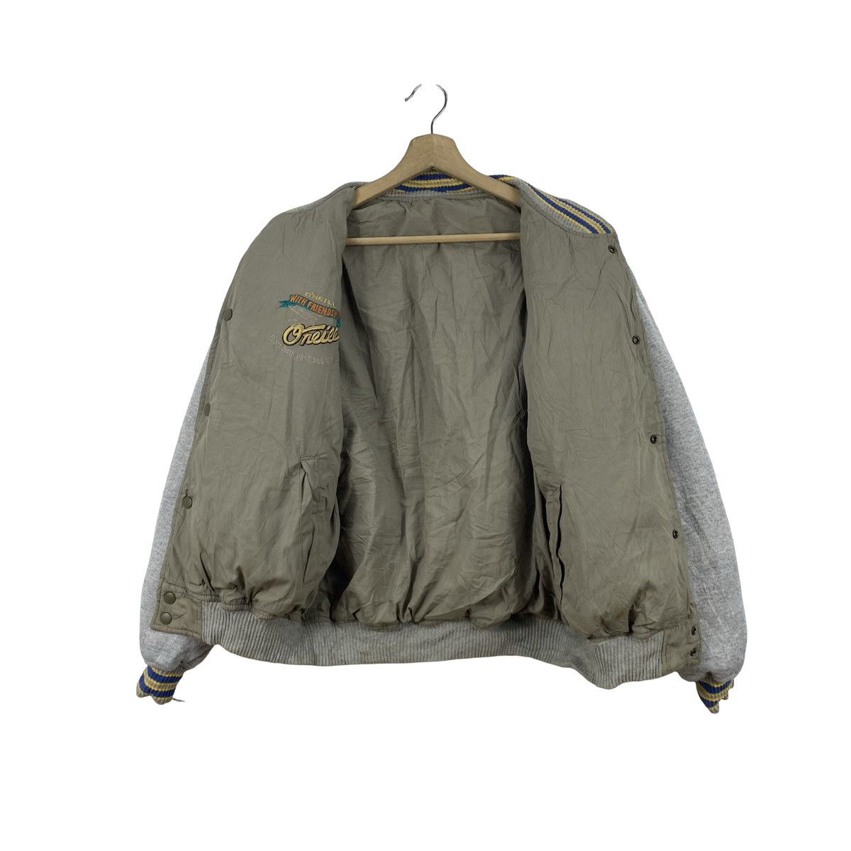 O'Neill Vintage O’NEILL VERSITY Bomber Jacket Snap Button Streetwear Size US L / EU 52-54 / 3 - 7 Thumbnail